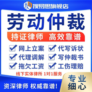 劳动仲裁律师法律咨询代理立案起诉线上指导纠纷调解发函证据整理