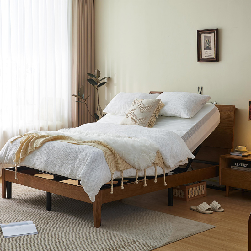 智能升降床电动智能床零压力床垫实木床悬浮重力智能床垫家用简约