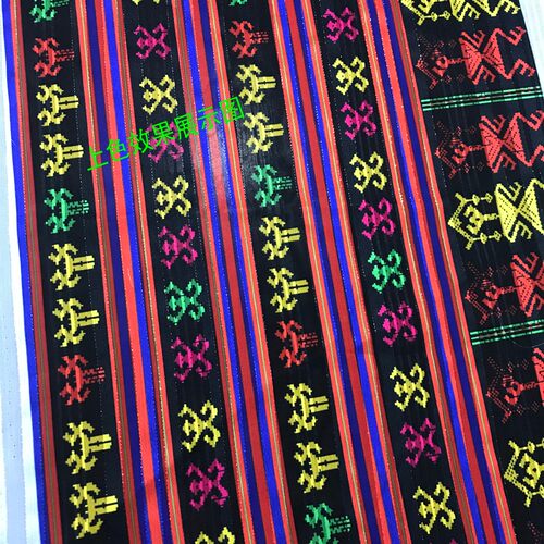 精品银丝竖条纹 银丝 闪亮 汉服 半透 窗帘 数码印花 布料