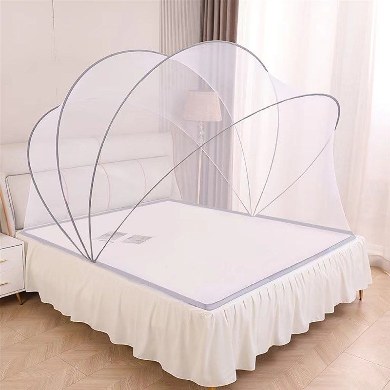 免安装蚊帐带支架可折叠家用双人学生宿舍寝室加密防蚊蒙古包便携,床上用品,蚊帐,淘宝优惠券,粉丝福利购,淘宝优惠卷