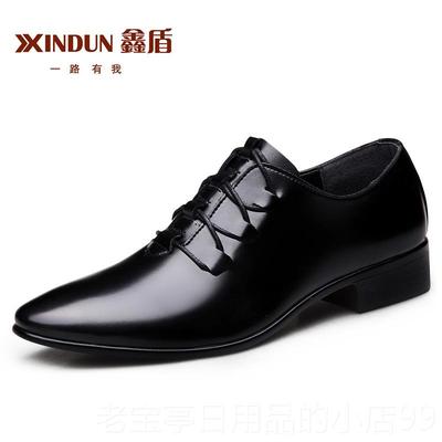 正品正男皮鞋男2024夏士季尖头黑色 商务男鞋英装伦青年韩版休闲