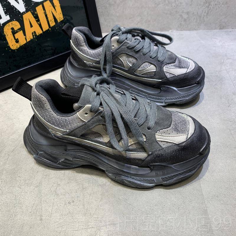 正品in男s春男鞋季204新款潮流运动秋休闲鞋真皮透气皮鞋男鞋子2