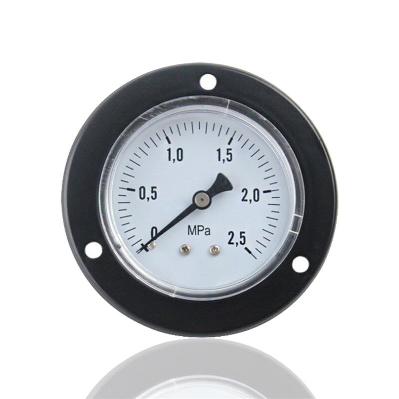 气压表空气压力表埋入式压力表轴向带前边压力表Y60ZT 2.5MPA 1/4