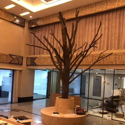 森系带香樟树干枝造型酒吧餐厅枯木摆件漫咖啡厅装饰干树枝去皮