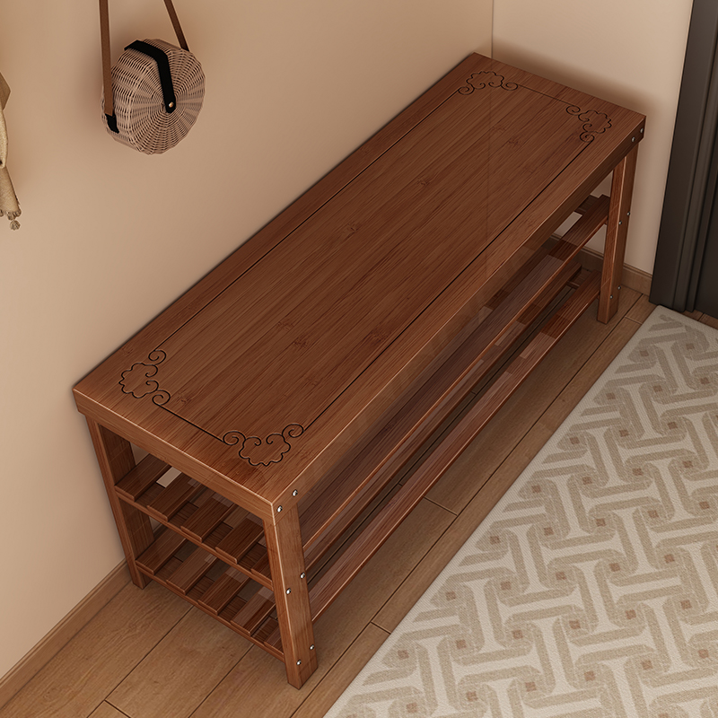 换鞋凳门口家用鞋柜坐凳一体入户进门可坐鞋架穿鞋凳非实木长条凳