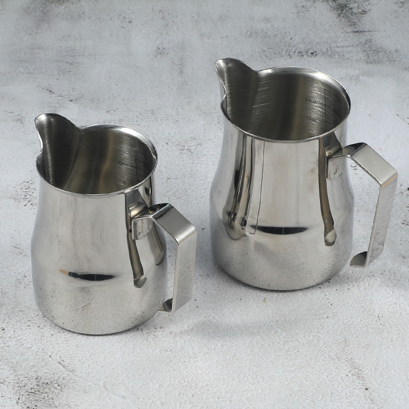 304不锈钢拉花杯专业咖啡拉花缸鹤嘴打奶缸打奶泡牛奶杯带刻度