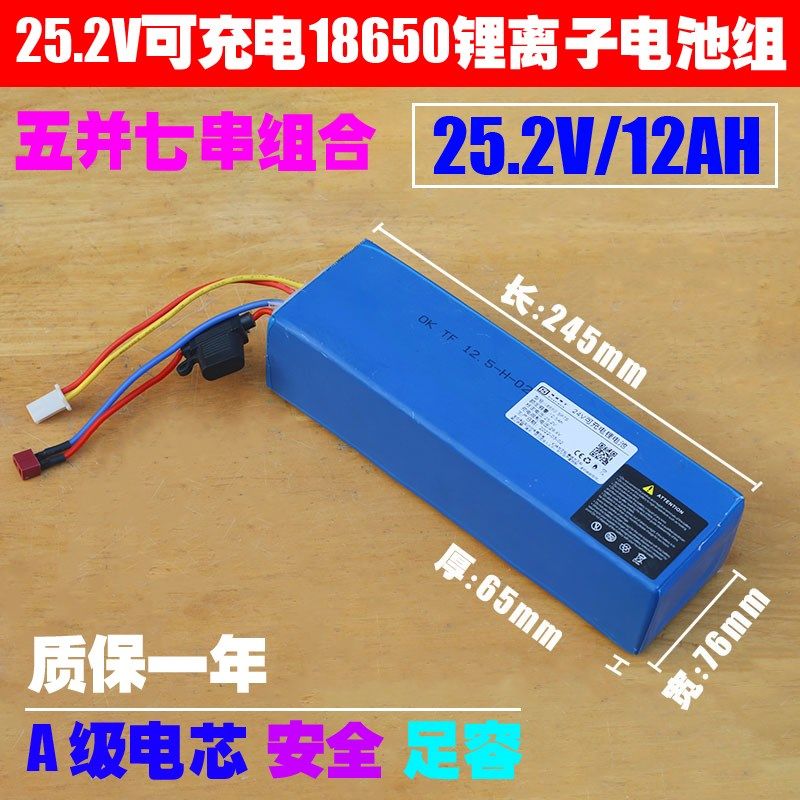 25.2V 18650锂电池组 代驾车 国标轻便电动车 电单车 24V锂电池组