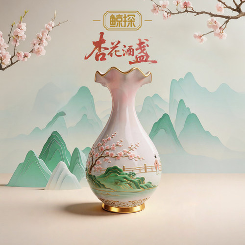 数字福礼杏花酒盏送姻缘送长辈送朋友首发新品数字藏品线上礼赠