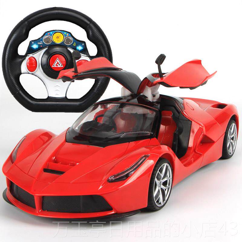 高档超大型开遥控车可电门方向盘充遥赛车男孩儿童玩具跑车模控型