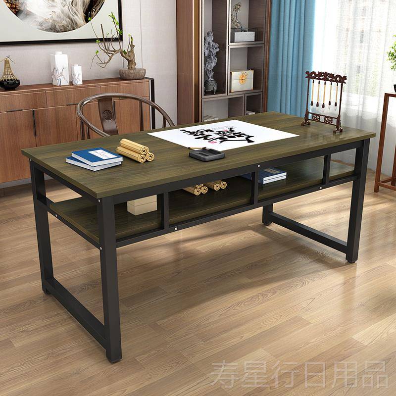 正品书法桌书画家用培双训桌辅导班绘画课桌毛笔写字层桌子电脑桌