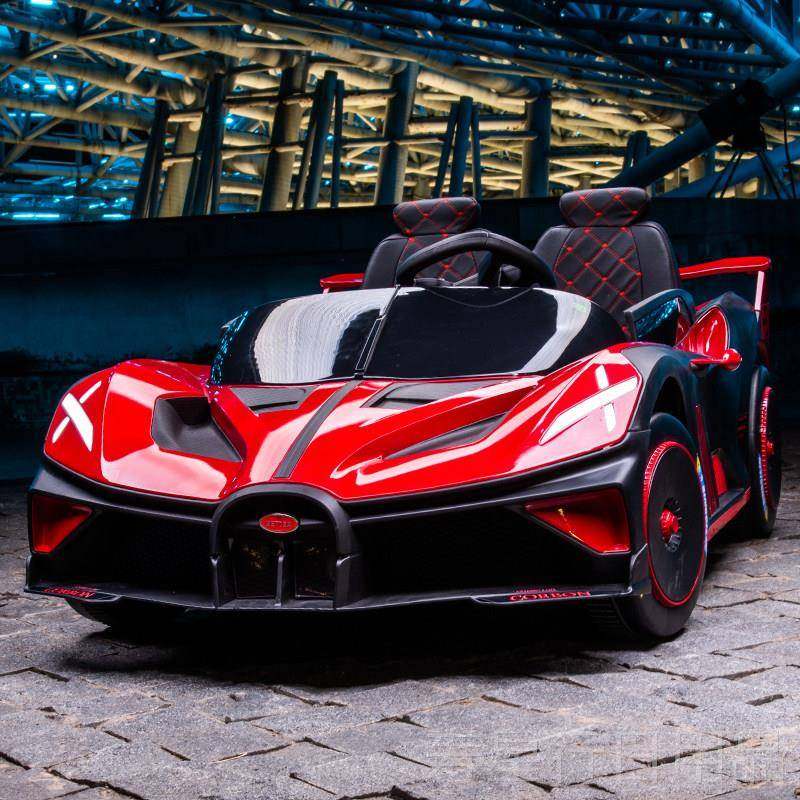 正品超大双座红儿童电动四轮玩具汽车可人宝宝车遥控网男孩跑坐车