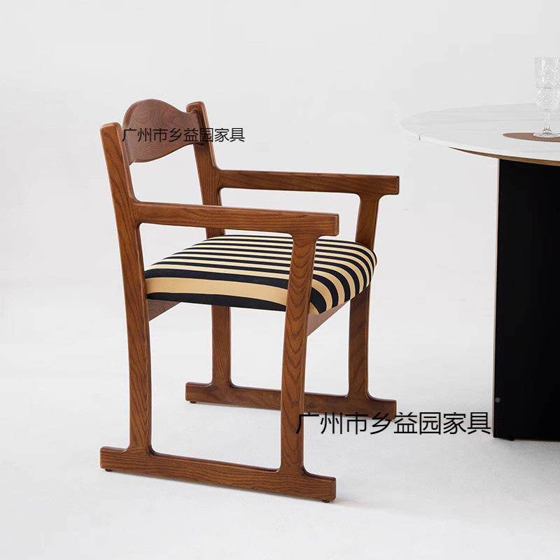 意家具餐设计师实木中-古椅书桌靠背化妆凳子式复单古休闲沙发人