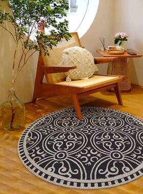 中古之家复地毯F769SM6T厅法古式圆形感客茶几转房间卧室书房椅吊