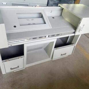 多媒体讲台直销学校教HJD01师木讲桌钢结合多功能教中控电台班班