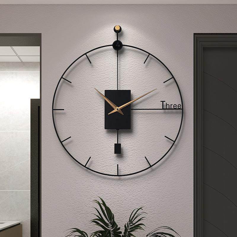 挂钟客厅创免打孔家用简LNP约意挂表时尚餐厅气钟0表大新款225轻,家居饰品,台钟/闹钟,淘宝优惠券,粉丝福利购,淘宝优惠卷