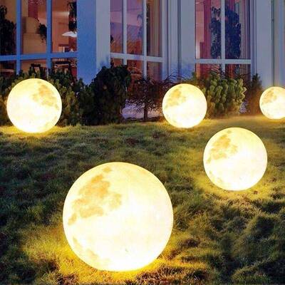 户外月庭GJD景观防球水坪灯院太阳能花园发光装饰草草坪星球月亮