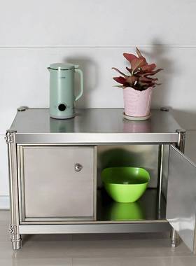 架储物架烤箱层架不锈钢带高柜门微台波收纳置物架双AL102717落炉