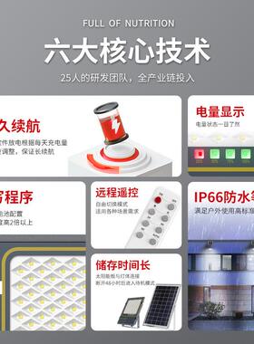 中千投光太阳能光灯新农村庭太院灯照明超亮路灯防水OBF户外电阳