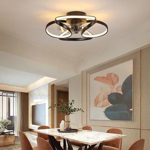 轻餐奢风灯卧扇2652室电风扇扇吊灯无叶吊灯客厅灯带风扇厅吸顶风
