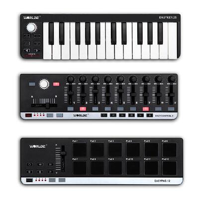 worlde专键EASYYCCKEY25业midi键盘控音制器编曲键盘乐键盘电音盘
