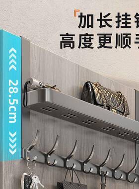 门层后双挂衣物架免打孔卧室wzg159门上挂钩门纳背式衣帽架门后收