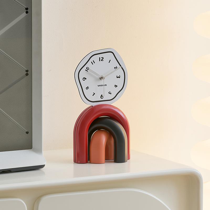 wo桌zoom屋奶TYOS403风客厅面摆件家居装饰品钟表电准视柜玄油关