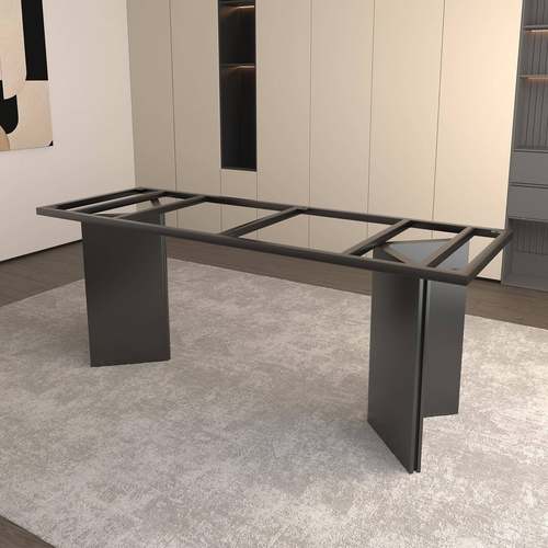 轻办奢大板公桌脚大理石茶茶几脚架奢石桌760桌腿岩板餐桌腿支架