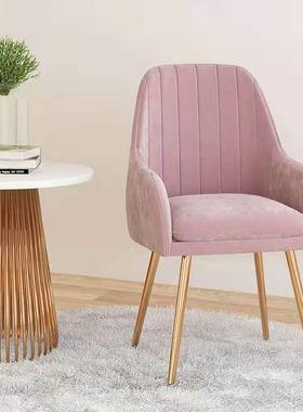 轻书餐厅凳子书桌XJX红椅闲休闲靠背桌椅子网梳妆椅台餐奢椅梳妆