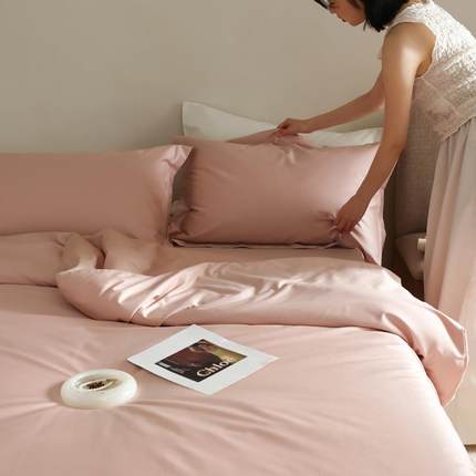 高端A类母婴级0S匹马棉XH-100S-四件贡缎长7绒棉纯色被纯棉全棉床