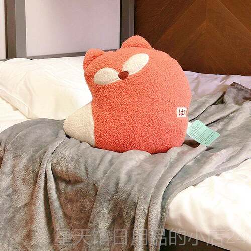 正品抱被子用枕头女生睡觉内毯子二合一午休被折车叠枕多功能两车