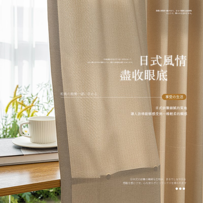 镜面纱帘透光不透人窗帘客厅飘窗阳台白色遮挡窗纱帘202年新款沙