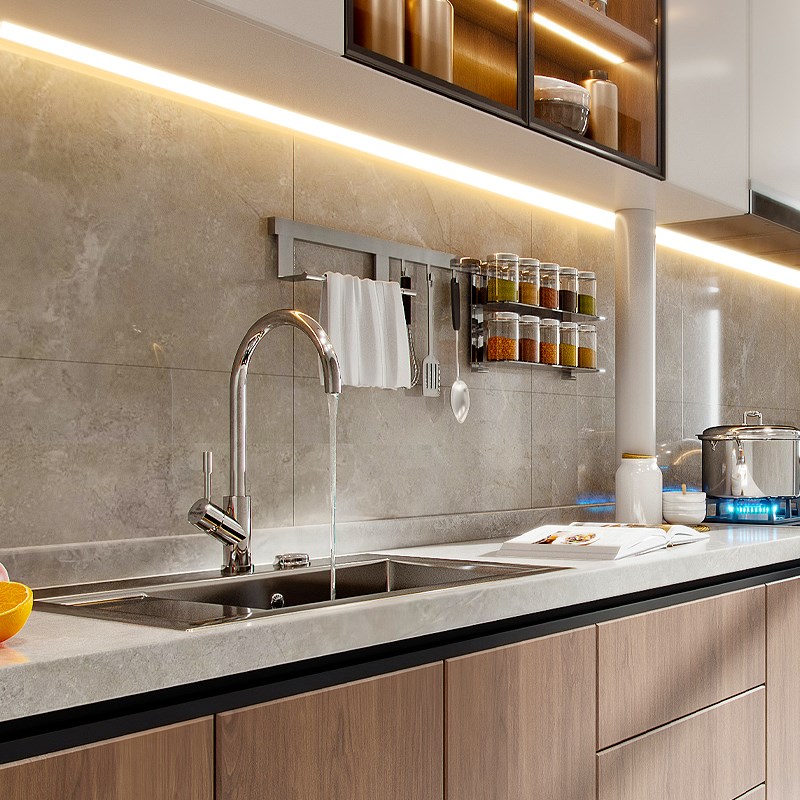 床头氛围cob灯带插电款带开关卧室背景防水线形自粘led软灯条