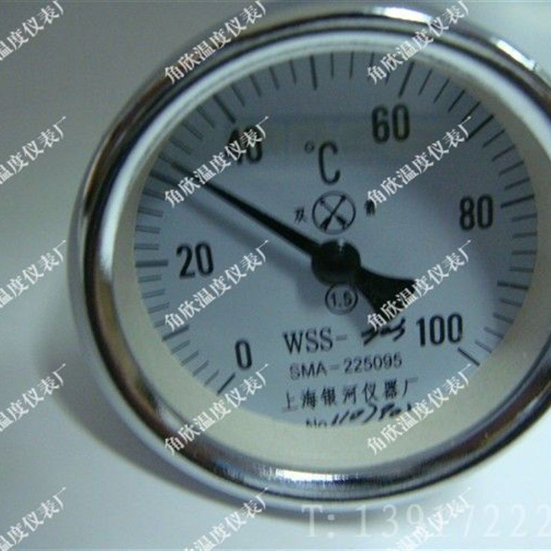 WSS-303/尾长50MM/双金属温度计/上海银河仪器厂