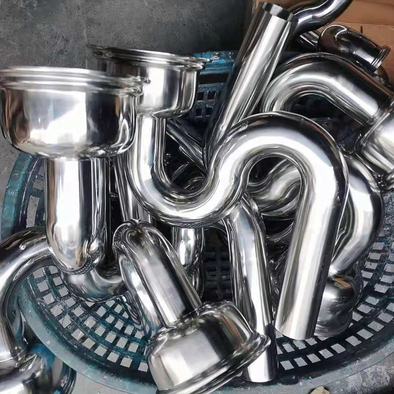 30不锈钢卫生级存水弯 S型P型 返水弯带检查口排水防臭弯头弯管