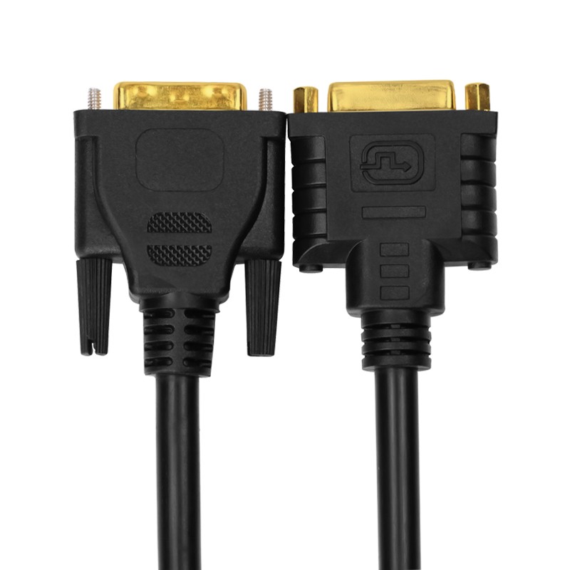 DVI2+1延长视频线电脑主机显示器连接加长公对母数据线1.5米3米5