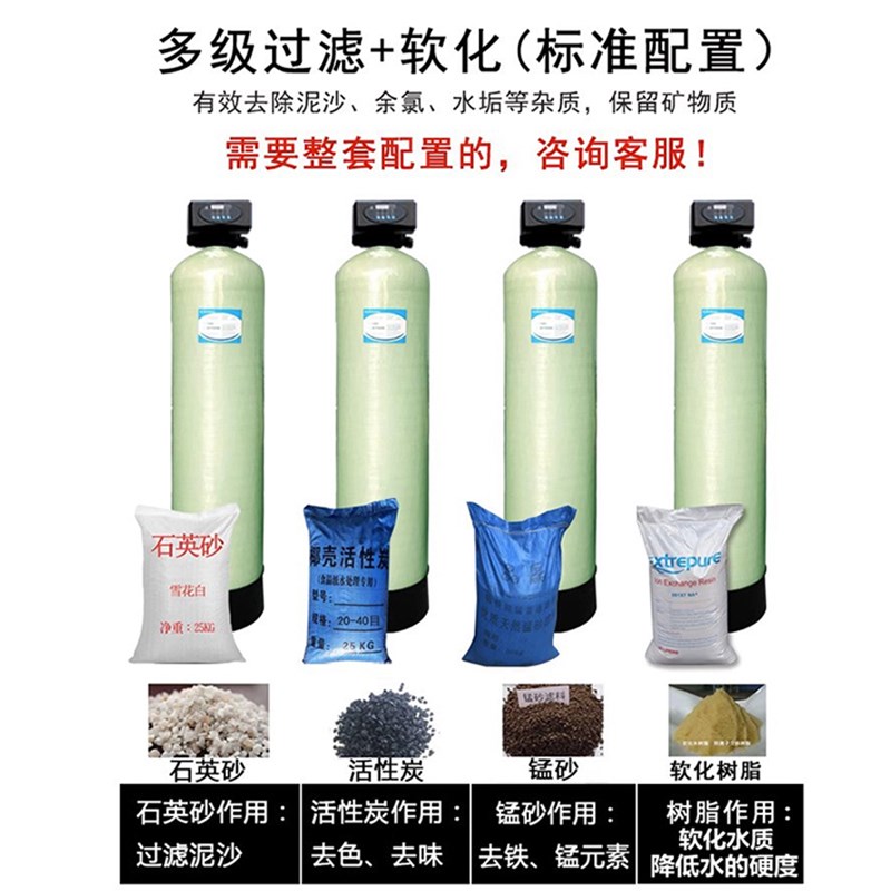 玻璃钢罐树脂罐软化罐石英砂活性炭树脂水处理多介质泥沙过滤罐器