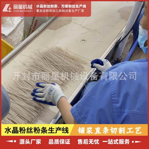 涂布式粉条加工设备，丽星红薯粉条机带烘干制冷老化可四季作业