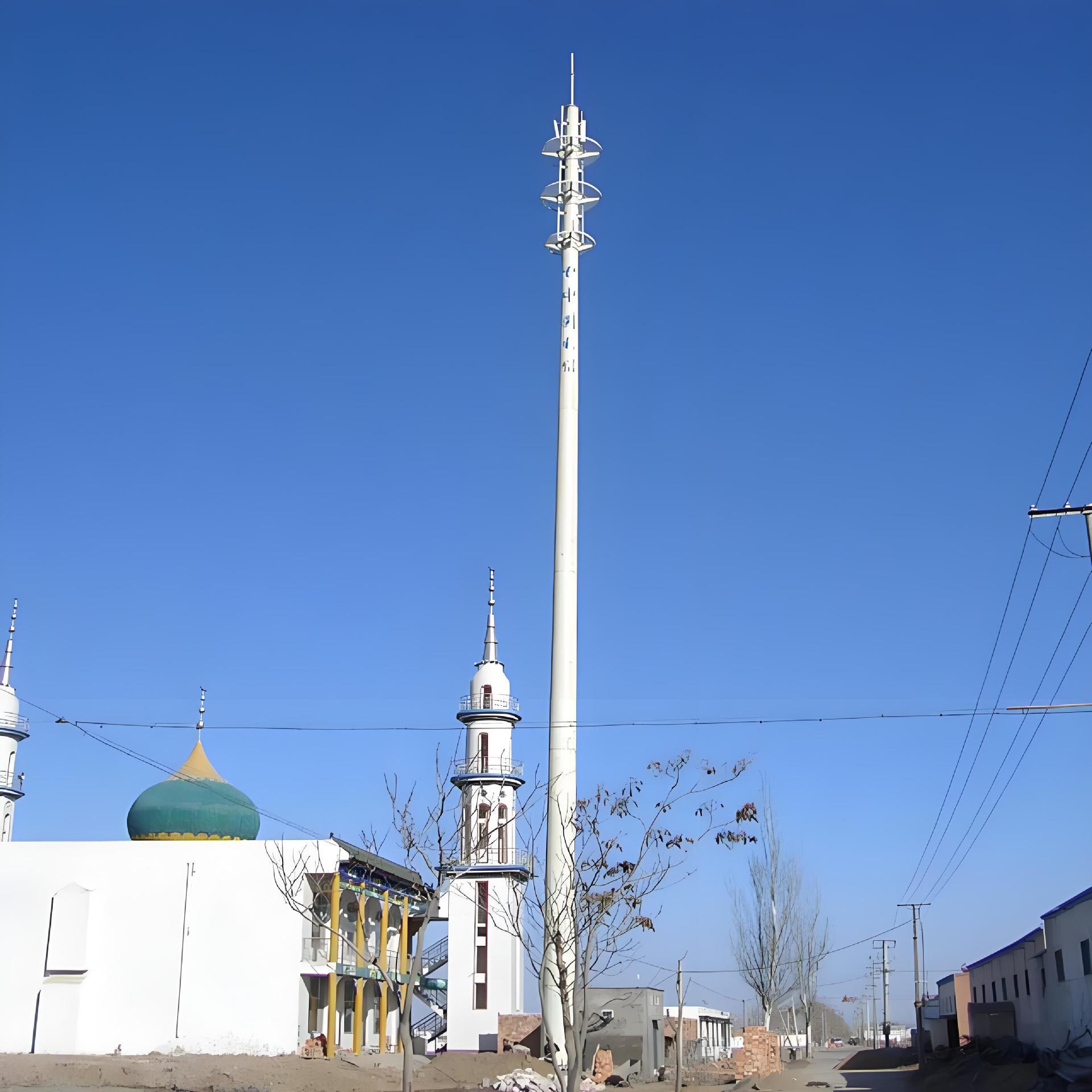 钢结构钢管杆避雷塔GH独管避雷针加工定制gfw钢结构避雷塔厂家