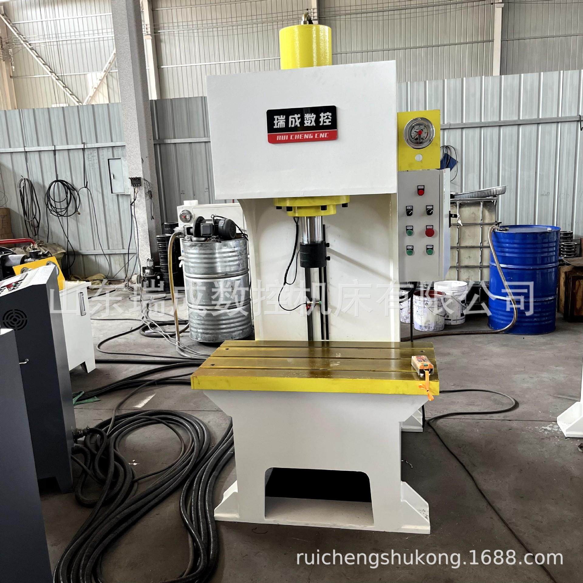 50吨100吨200吨大台面单臂液压机单柱油压机压装校正可定制厂家