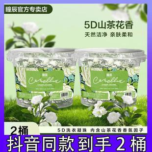 瞳辰山茶花 5D五合一洗衣凝珠强效去污持久留香1 140颗2桶装