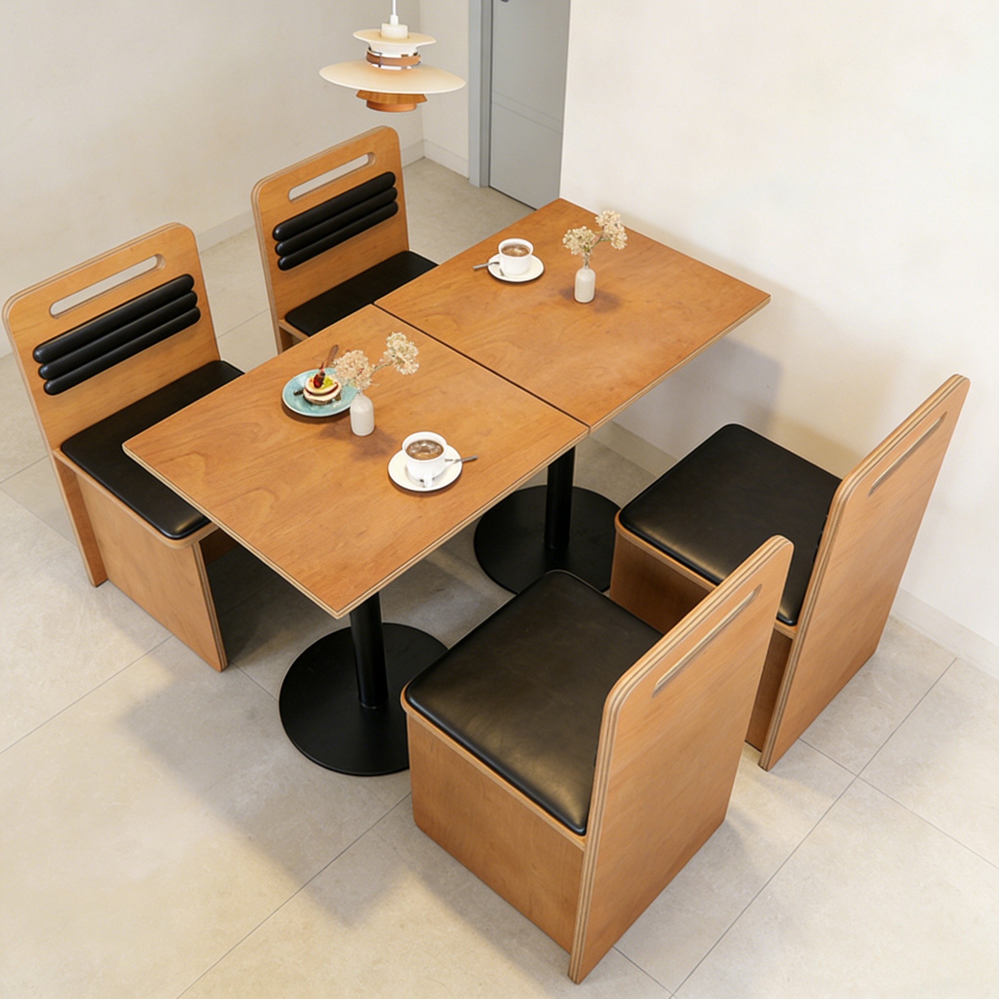 板物/中古风海洋板西餐厅桌椅组合奶茶咖啡店桦木网红卡座沙发,商业/办公家具,商用餐椅,淘宝优惠券,粉丝福利购,淘宝优惠卷