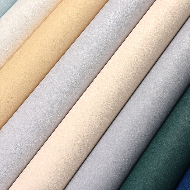 2022新款艺术漆仿硅藻泥纹墙纸纯色背景墙壁纸高级感防水防潮 pvc