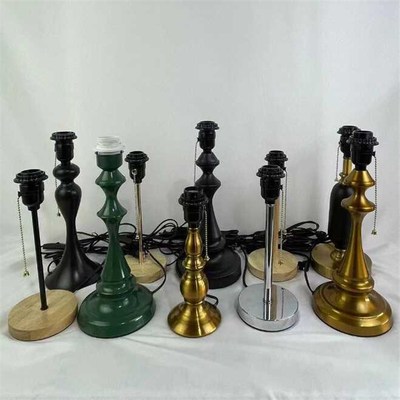 台灯座拉线底座底盘木艺金属DIY个性组装台灯配件酒店工程欧式E27