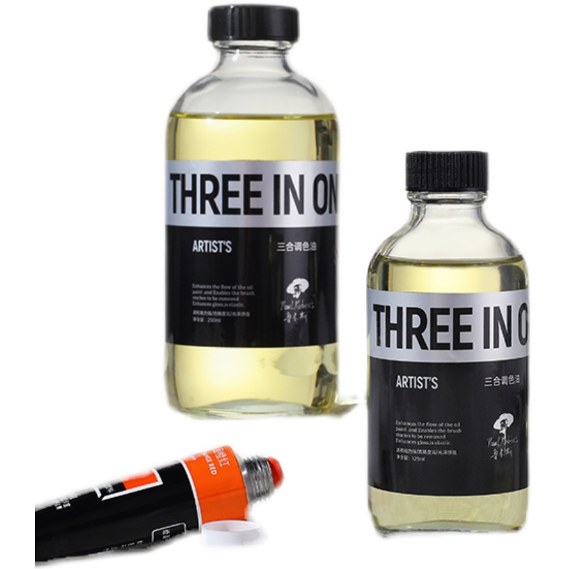 鲁本斯油画上光油缎面光油 碳氢化合亚光油媒介剂防尘防污亮光油