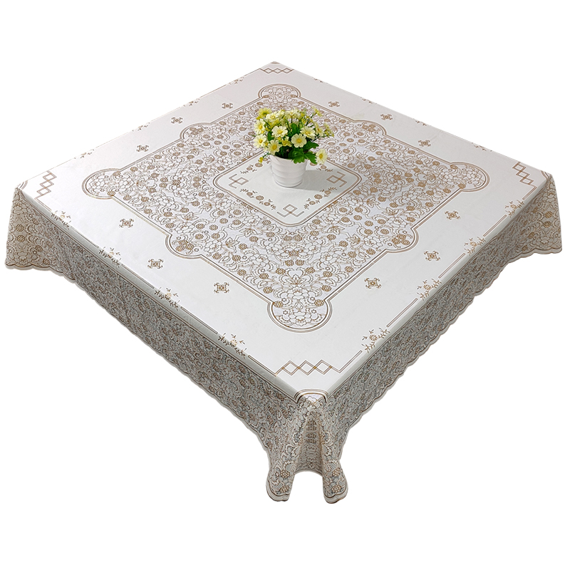 pvc防水防油防烫免洗家用正方形餐桌茶几布四方八仙麻将桌子台布