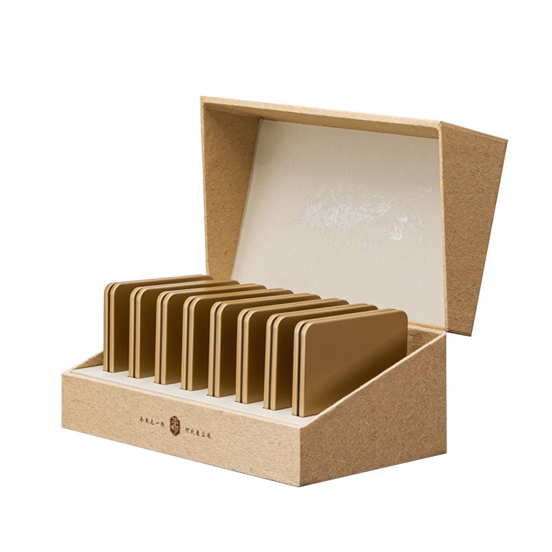 陈皮普洱饼干茶礼盒装空盒老白茶福鼎白茶寿眉小方片包装盒空礼盒