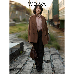 W.Diva【经典重现】意大利进口PIACENZA幼年美洲驼大衣54C193225