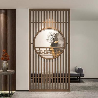 直销镂新中屏式风lzm1585隔断客厅玄户关实木古风花格入门空木制