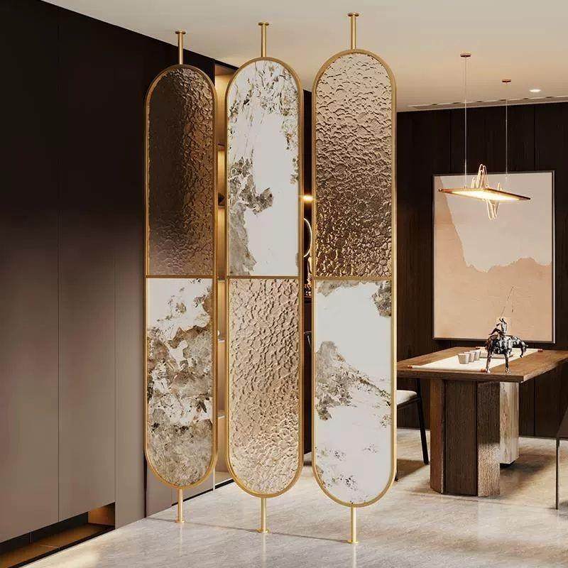 屏风玄关设计隔店断花入户酒屏格风设计隔厅断客新中式不锈钢屏风,基础建材,屏风,淘宝优惠券,粉丝福利购,淘宝优惠卷