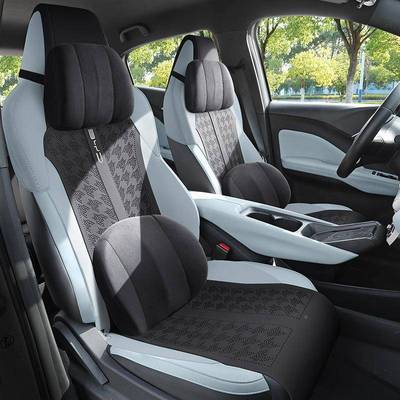 比亚海鸥汽车坐垫披744肩打超迪薄透气翻毛皮四原车配色孔车季座